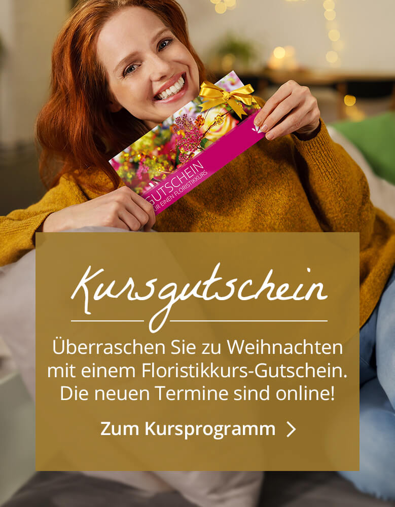 Erlebnis zum Verschenken: Floristikkursgutschein