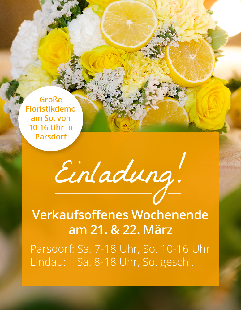 Verkaufsoffenes Wochenende am 21. und 22. März