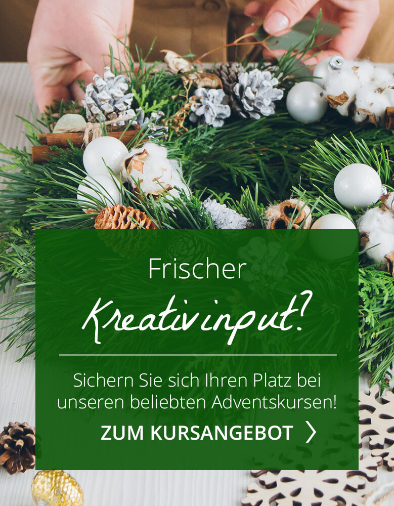 Floristikkurse, Kreativinput, Neue Ideen, Fortbildung, Lehrgang
