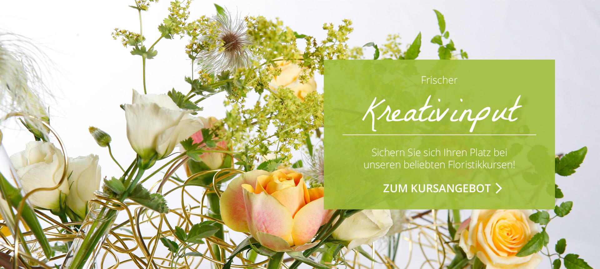 Bayerische Blumen Zentrale Floristikkurse Workshops