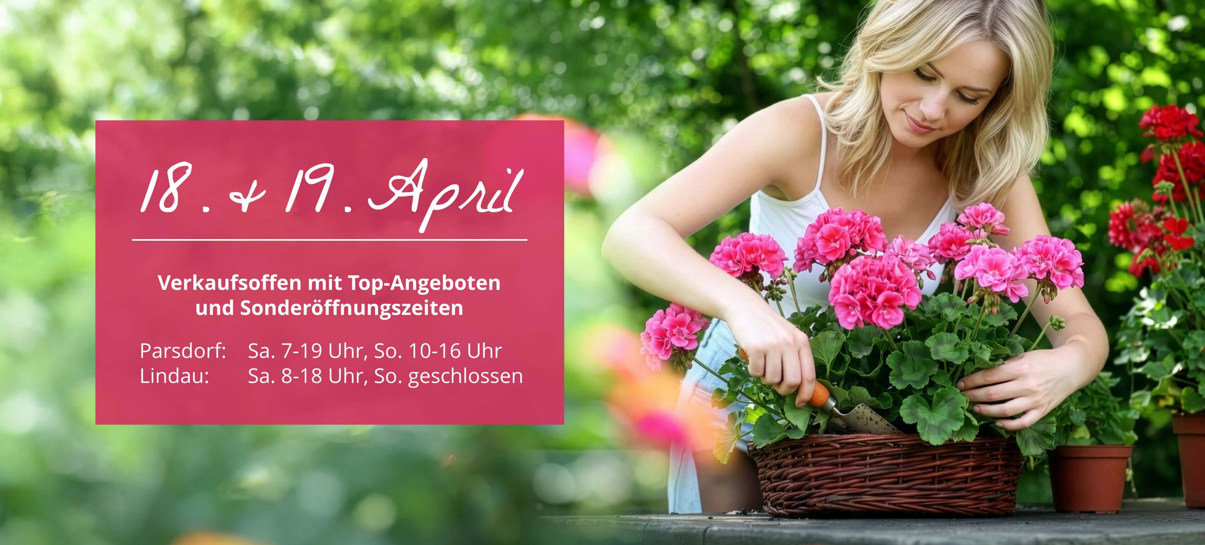 Verkaufsoffenes Wochenende am 18. und 19. April