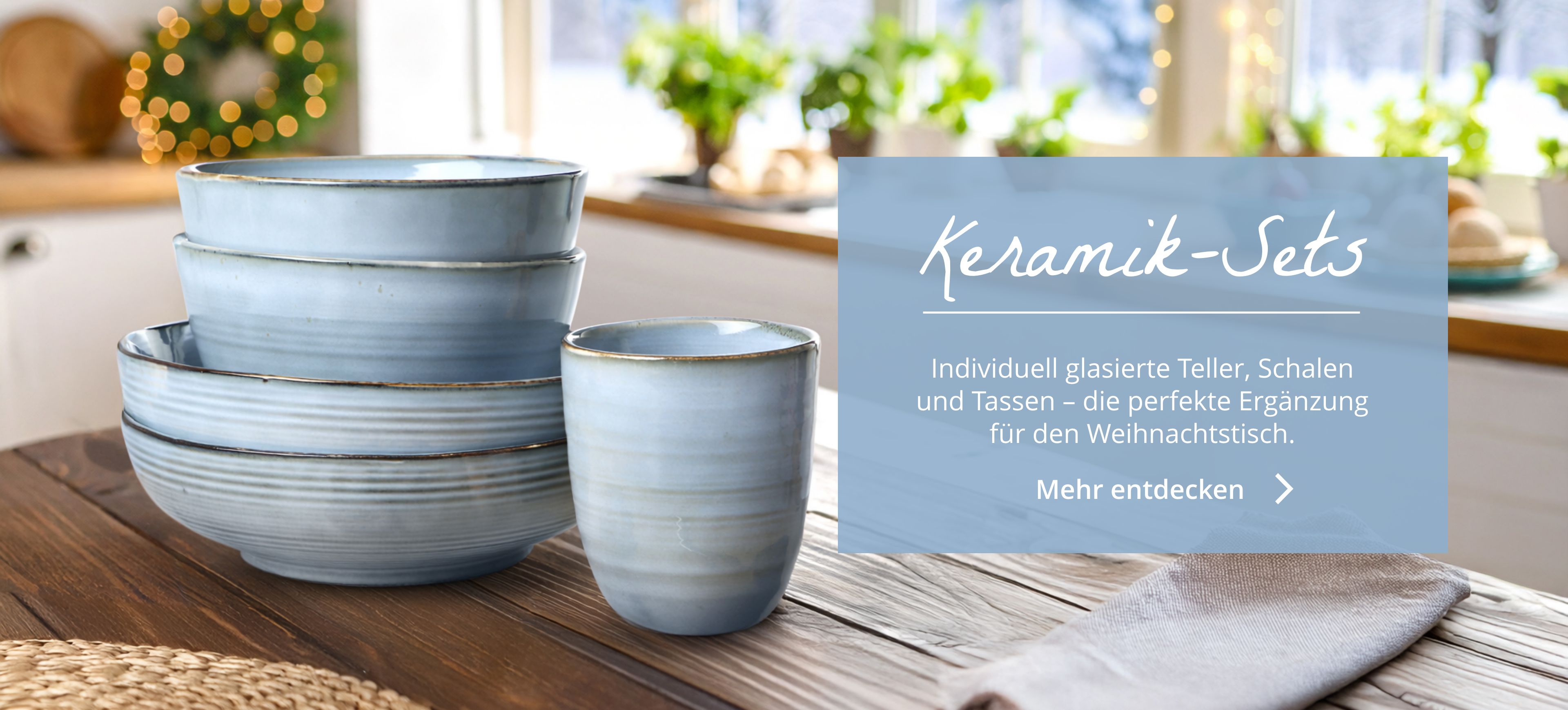 Geschirr-Sets – Individuell glasierte Teller, Tassen, Schalen