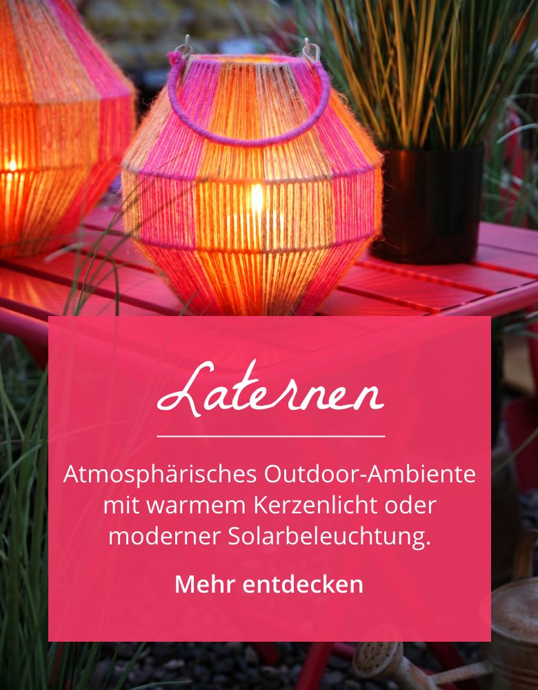 Laternen mit Solarleuchten