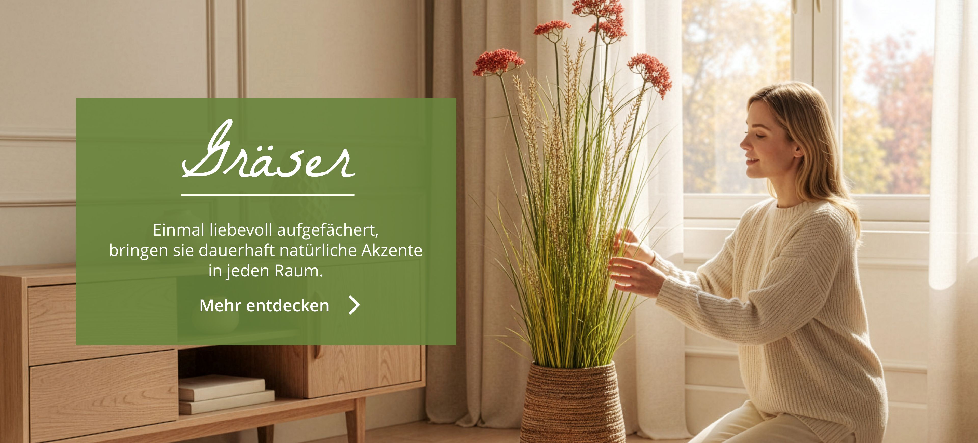 Neu eingetroffen: Künstliche Gräser im Topf